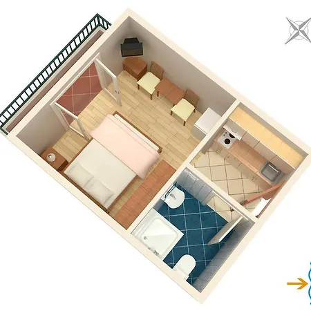 Appartamento Studio Pokrivenik 10427b